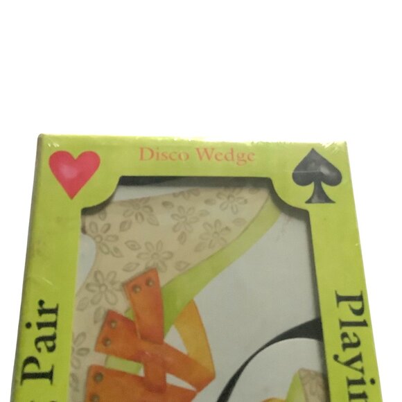 Vtg 2005 Lady Jayne Ltd Disco Wedge Shoes Playing Cards 52 Card Deck Joker NEW - Picture 2 of 5